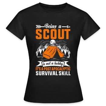 Ein Scout Zu Sein Ist Kein Hobby -Scout -Geschenk - Frauen T-Shirt - Schwarz - Vorne - AI Model Female 172 dark (172cm)