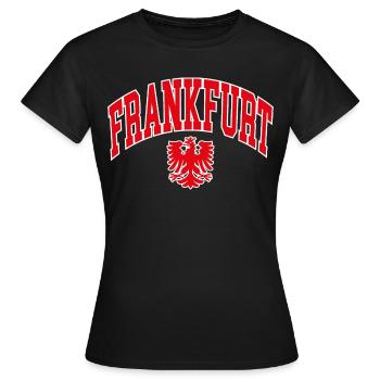 Francfort - T-shirt Femme - noir - Devant - AI Model Female 172 dark (172cm)