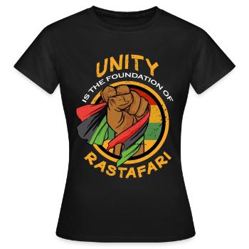 Rastafari Ethiopian Flag Reggae Roots Rastafari - Frauen T-Shirt - Schwarz - Vorne - AI Model Female 172 dark (172cm)