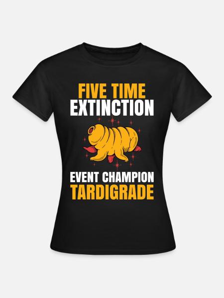Mikrobiologie -Biologe Geschenk Bärtierchen - Dame-T-shirt - sort
