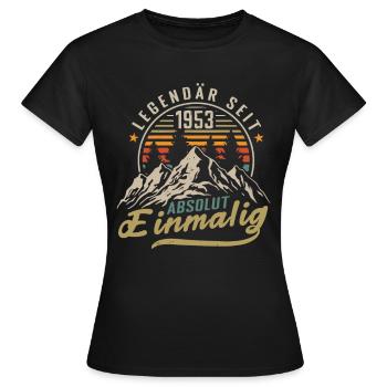 Legendär seit 1953 Jahrgang Vintage Geburtstag - Frauen T-Shirt - Schwarz - Vorne - AI Model Female 172 dark (172cm)