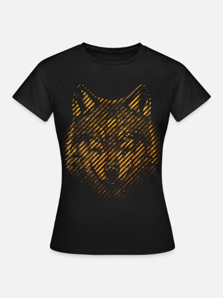 Wolf - Frauen T-Shirt - Schwarz