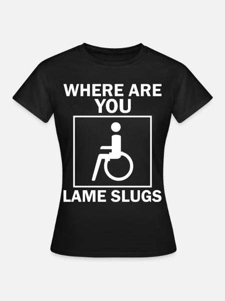 Amputation Überlebende Behinderten Rollstuhlkostüm - Frauen T-Shirt - Schwarz