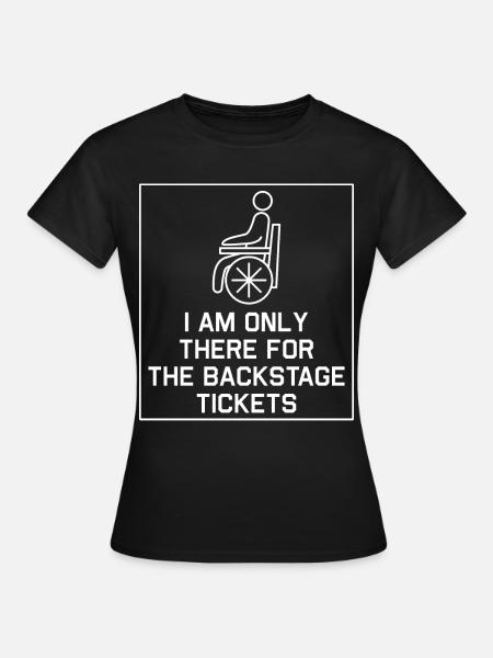 Amputation Überlebende Behinderten Rollstuhlkostüm - Frauen T-Shirt - Schwarz