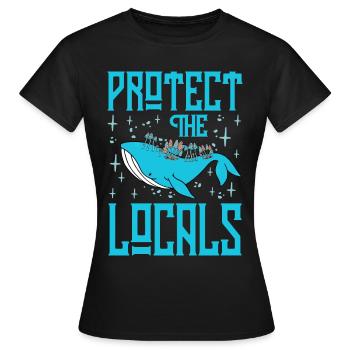 Schützen Sie die Einheimischen - Frauen T-Shirt - Schwarz - Vorne - AI Model Female 172 dark (172cm)