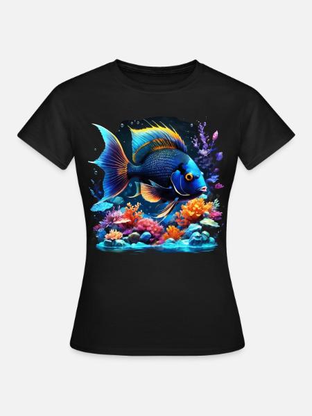 Skalar - Frauen T-Shirt - Schwarz