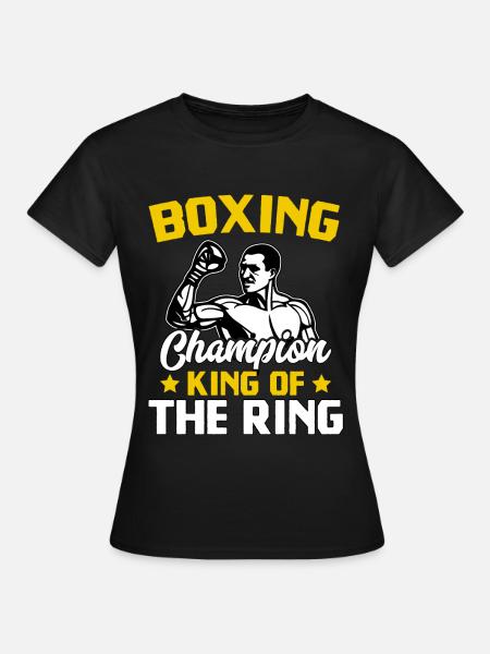 Box-Champion König des Rings - Frauen T-Shirt - Schwarz