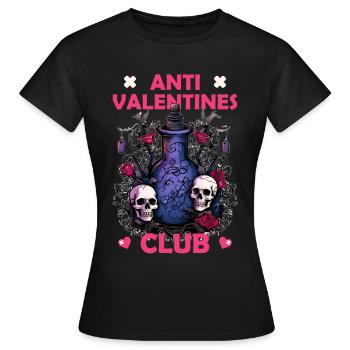 Potion Anti Valentines Club Barkeeper Mixologist - Frauen T-Shirt - Schwarz - Vorne - AI Model Female 172 dark (172cm)