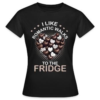 Funny Dating Humor Chocolate Heart Anti Valentines - Frauen T-Shirt - Schwarz - Vorne - AI Model Female 172 dark (172cm)