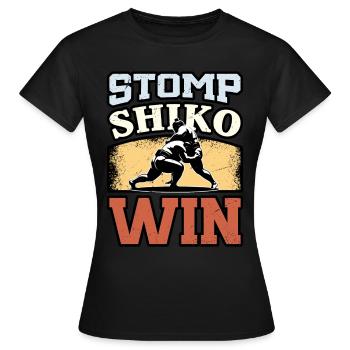 Stomp Shiko Win - Frauen T-Shirt - Schwarz - Vorne - AI Model Female 172 dark (172cm)