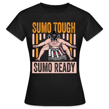 Sumo robuste Sumo prêt pour le Sumo - T-shirt Femme - noir - Devant - AI Model Female 172 dark (172cm)