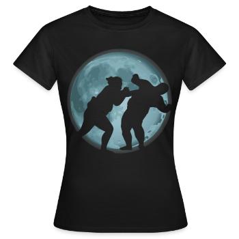 Sumo - Frauen T-Shirt - Schwarz - Vorne - AI Model Female 172 dark (172cm)