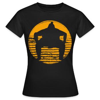 Sumo - Frauen T-Shirt - Schwarz - Vorne - AI Model Female 172 dark (172cm)