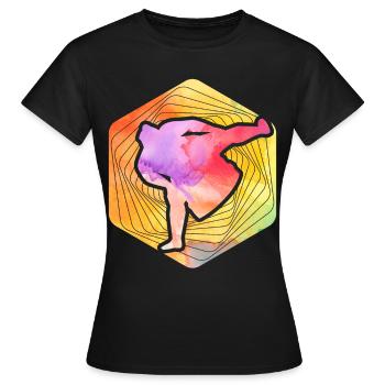 Sumo - Frauen T-Shirt - Schwarz - Vorne - AI Model Female 172 dark (172cm)