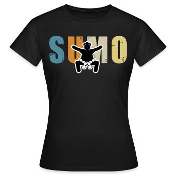 Sumo - Frauen T-Shirt - Schwarz - Vorne - AI Model Female 172 dark (172cm)