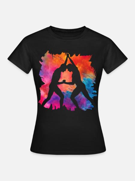 Ringen - Frauen T-Shirt - Schwarz