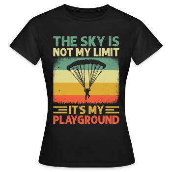 Parachutisme Parachutisme - T-shirt Femme - noir - Devant - AI Model Female 172 dark (172cm)