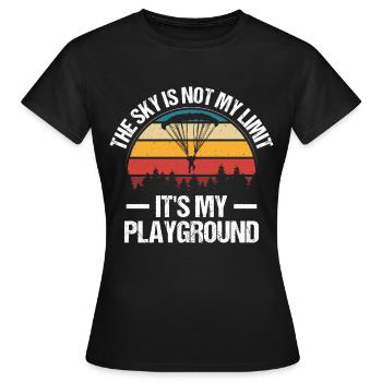 Parachutisme Parachutisme - T-shirt Femme - noir - Devant - AI Model Female 172 dark (172cm)