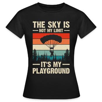 Parachutisme Parachutisme - T-shirt Femme - noir - Devant - AI Model Female 172 dark (172cm)