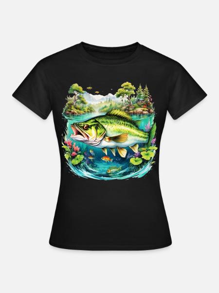 Barsch-Fisch - Frauen T-Shirt - Schwarz