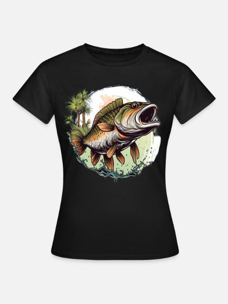 Barsch-Fisch - Frauen T-Shirt - Schwarz