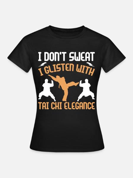 Art du Tai Chi pour les grands-pères, art martial Tai Chi - T-shirt Femme - noir