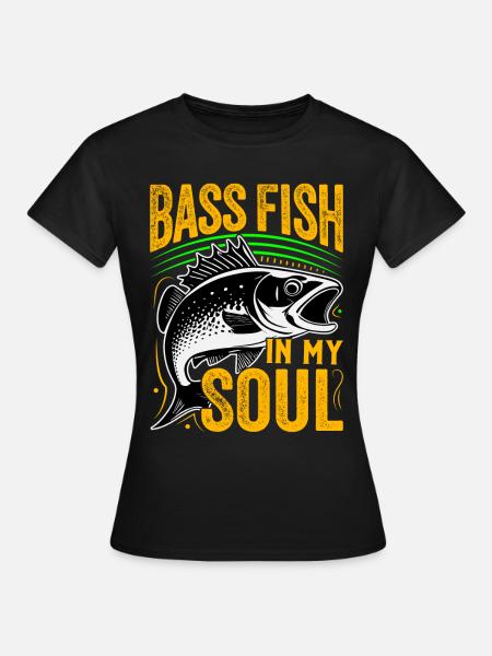 Barschfisch in meiner Seele - Frauen T-Shirt - Schwarz