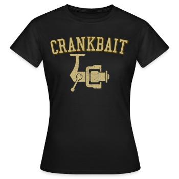 Appât à manivelle - T-shirt Femme - noir - Devant - AI Model Female 172 dark (172cm)
