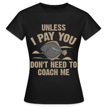Pêcheurs Pêcheurs Pêcheurs sportifs - T-shirt Femme - noir - Devant - AI Model Female 172 dark (172cm)