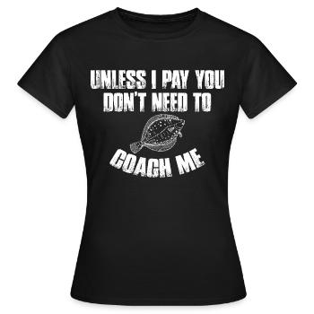 Pêcheurs Pêcheurs Pêcheurs sportifs - T-shirt Femme - noir - Devant - AI Model Female 172 dark (172cm)