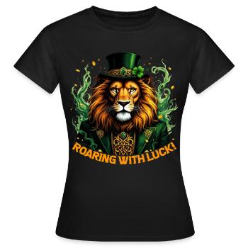 Rugir de chance - T-shirt Femme - noir - Devant - AI Model Female 172 dark (172cm)