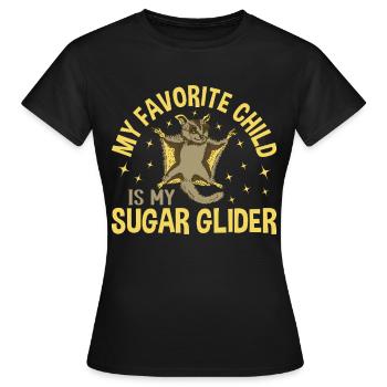 Sugar glider - Women's T-Shirt - black - Front - AI Model Female 172 dark (172cm)