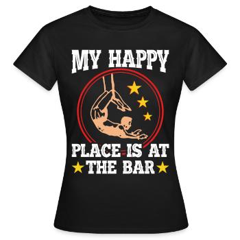 Circus Trapez Für Trapezkünstlerkostüm - Frauen T-Shirt - Schwarz - Vorne - AI Model Female 172 dark (172cm)