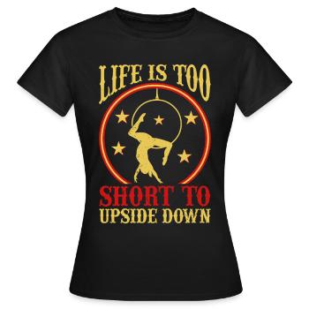 Circus Trapez Für Trapezkünstlerkostüm - Frauen T-Shirt - Schwarz - Vorne - AI Model Female 172 dark (172cm)