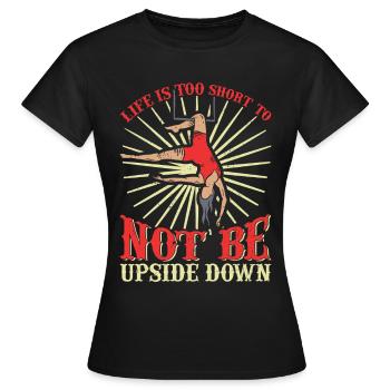 Circus Trapez Für Trapezkünstlerkostüm - Frauen T-Shirt - Schwarz - Vorne - AI Model Female 172 dark (172cm)