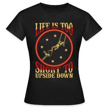Circus Trapez Für Trapezkünstlerkostüm - Frauen T-Shirt - Schwarz - Vorne - AI Model Female 172 dark (172cm)