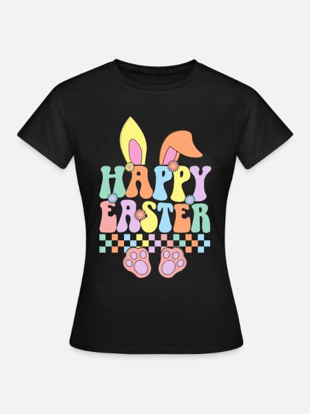 Frohe Ostern - Frauen T-Shirt - Schwarz
