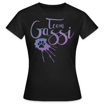 Team Gassi - Frauen T-Shirt - Schwarz - Vorne - AI Model Female 172 dark (172cm)