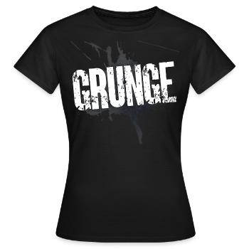 Grunge 90s 90s Music music Rock music subculture - Women's T-Shirt - black - Front - AI Model Female 172 dark (172cm)