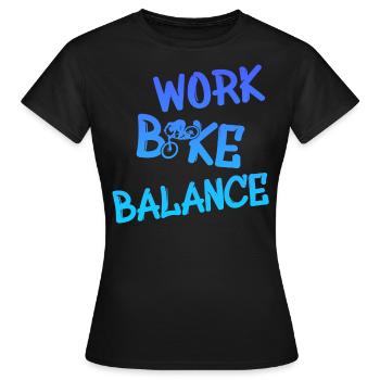 Biken - Frauen T-Shirt - Schwarz - Vorne - AI Model Female 172 dark (172cm)