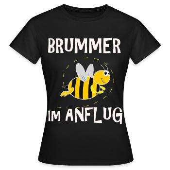 Brummer Im Anflug Pummel Hummel Imker Bienen Honig - Frauen T-Shirt - Schwarz - Vorne - AI Model Female 172 dark (172cm)