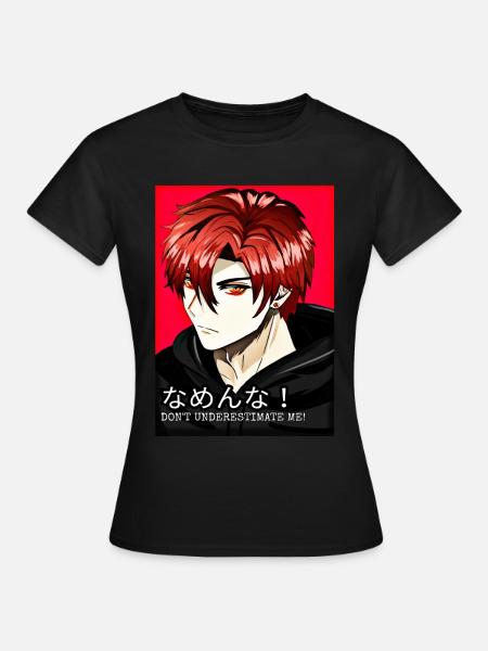 Red Anime Manga Design Chine Japon - T-shirt Femme - noir