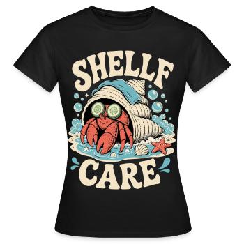 Shelf Care – Wellness Hermit Crab - Women's T-Shirt - black - Front - AI Model Female 172 dark (172cm)
