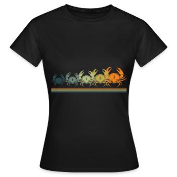 Krabbe Krabben - Frauen T-Shirt - Schwarz - Vorne - AI Model Female 172 dark (172cm)