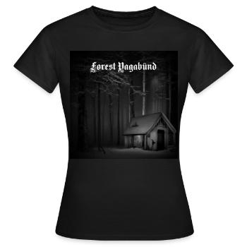 Cabane du Vagabond des Forets - T-shirt Femme - noir - Devant - AI Model Female 172 dark (172cm)