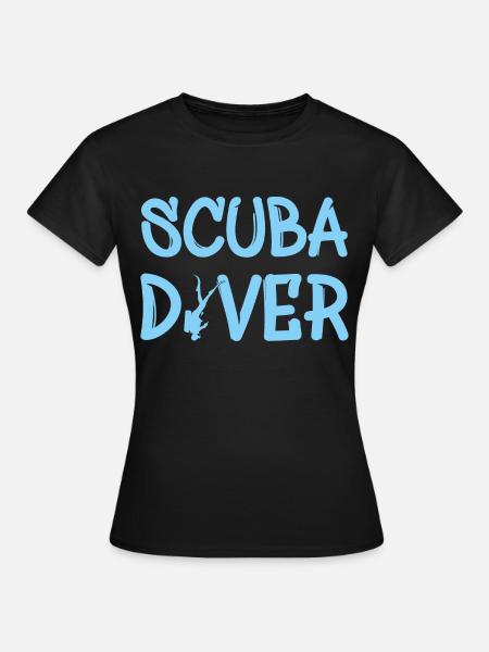 Scuba Diver - Frauen T-Shirt - Schwarz