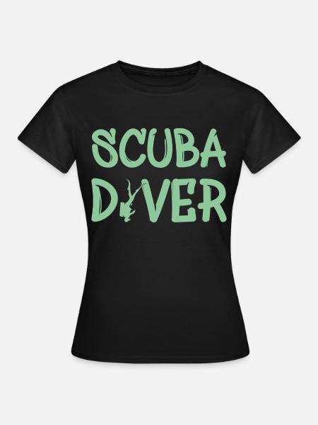 scuba diver - Frauen T-Shirt - Schwarz