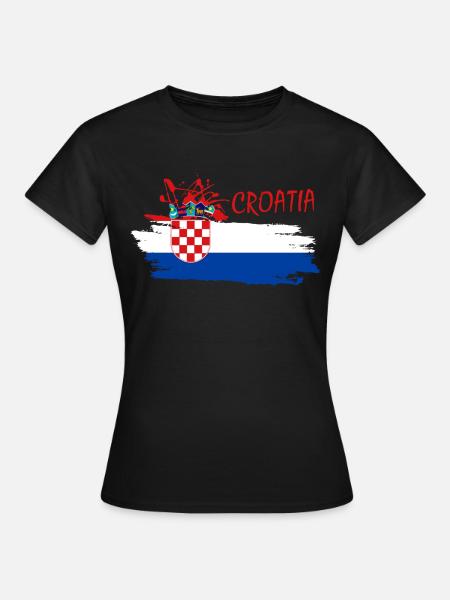 Croatia - Frauen T-Shirt - Schwarz