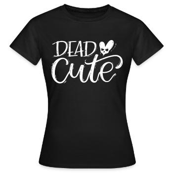 Dead CUTE Skull - Women's T-Shirt - black - Front - AI Model Female 172 dark (172cm)