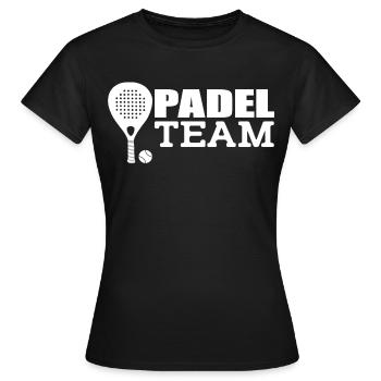 Padel-Mannschaft - Frauen T-Shirt - Schwarz - Vorne - AI Model Female 172 dark (172cm)